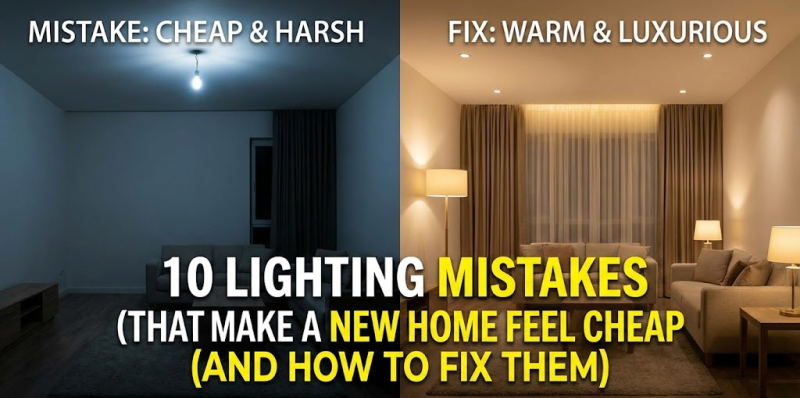 10 Lighting Mistakes That Make a New Home Feel Cheap (And How to Fix Them)