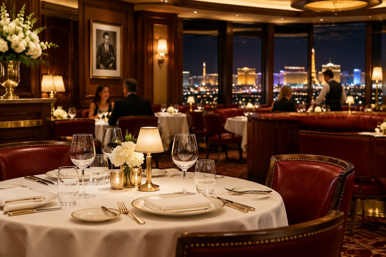 An elegant Italian restaurant dining room with neatly set tables and warm lighting.